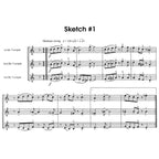 10 Jazz Sketches 2 trompet trio