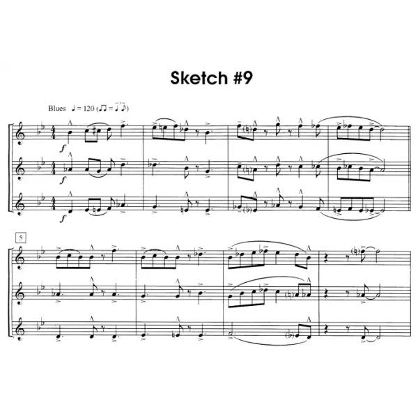 10 Jazz Sketches 2 trompet trio
