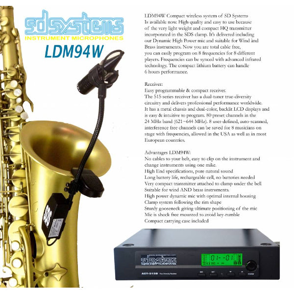 SD Systems LDM94W draadloos microfoonsysteem