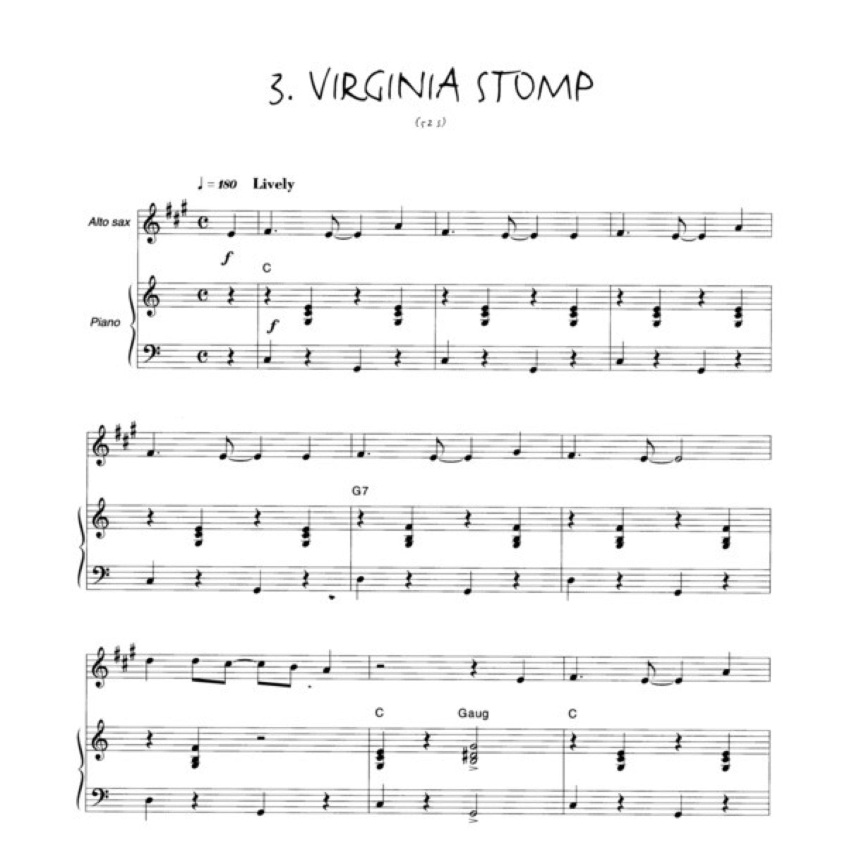 Saxoforever 3 alt-, tenorsax & piano