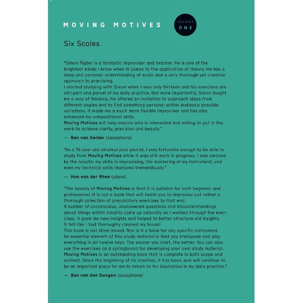 Simon Rigter: Moving Motives vol. 1 & 2