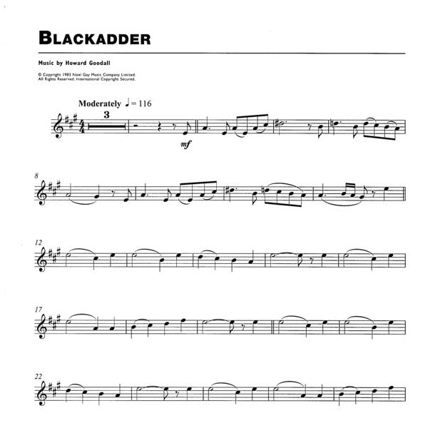 You Take Centre Stage: TV Themes altsax