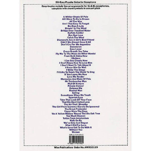 50+ Easy Popular Solos saxofoon