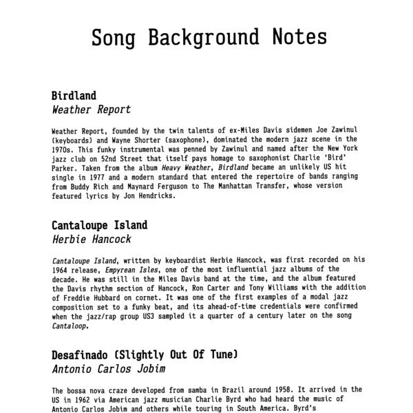 Play-Along Jazz With a Jazz Trio altsax