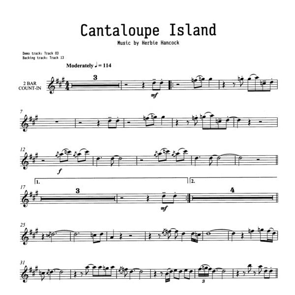 Play-Along Jazz With a Jazz Trio altsax