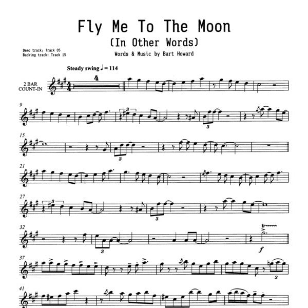 Play-Along Jazz With a Jazz Trio altsax