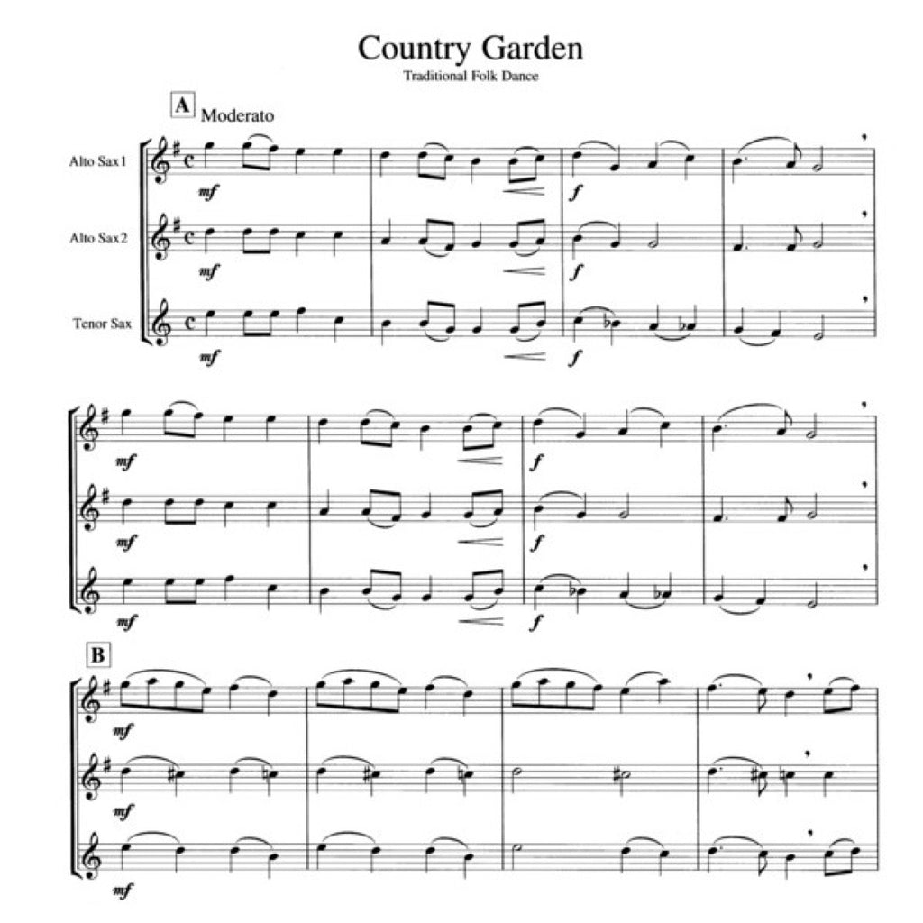 Three's A Crowd: Book 1 alt- & tenorsax