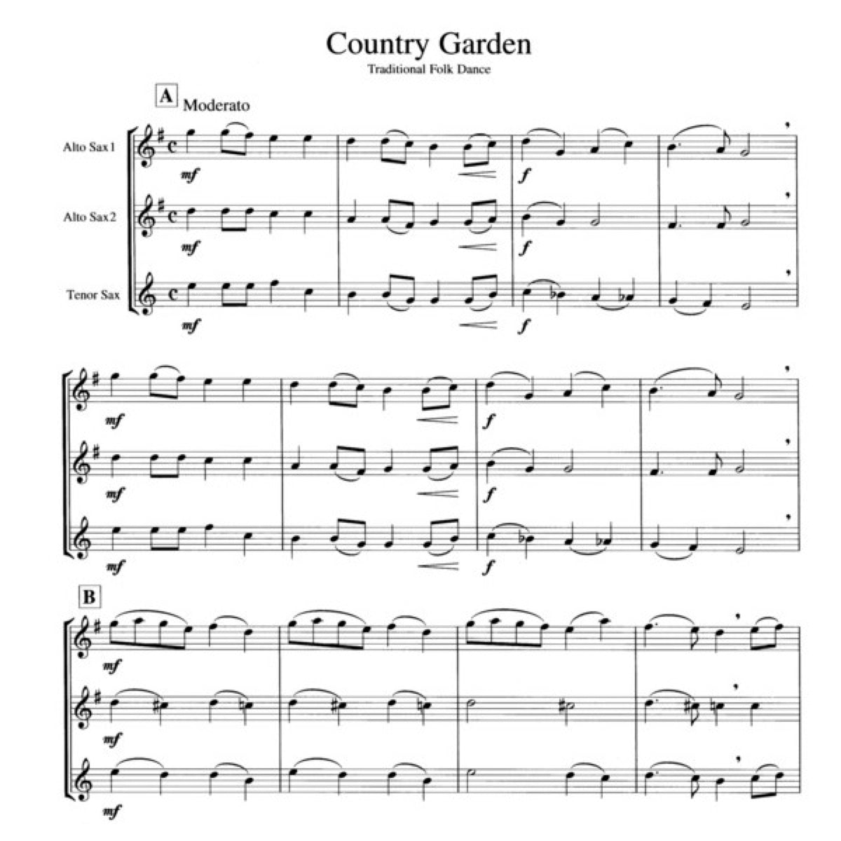 Three's A Crowd: Book 1 alt- & tenorsax