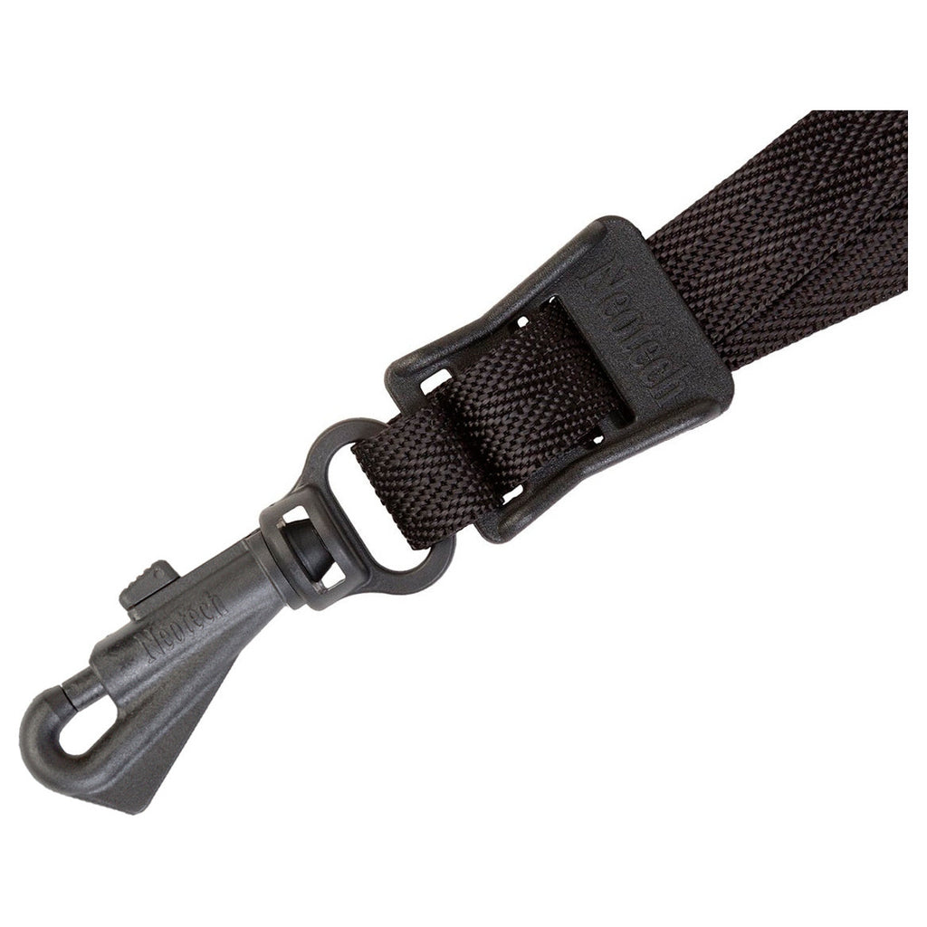 Detail van de swivel hook, de gesloten haak