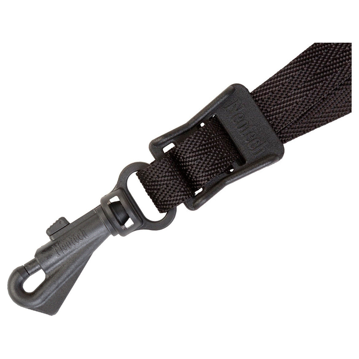 Detail van de swivel hook, de gesloten haak