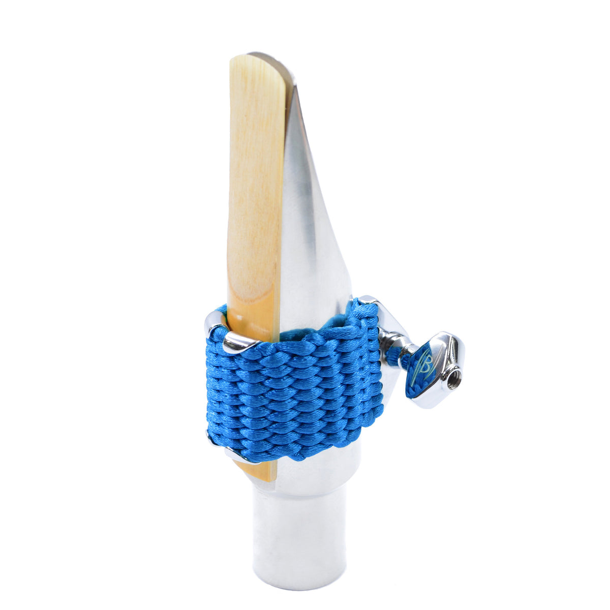 Bambú NOVA rietbinder voor metalen mondstuk in saffier blauw