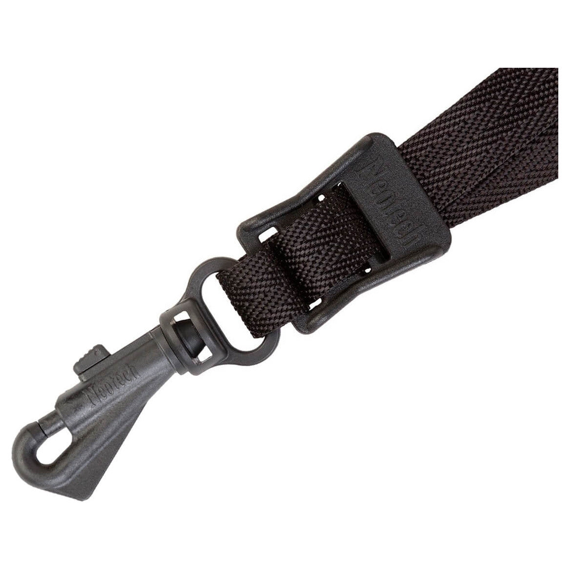 Detail van de swivel hook, de gesloten haak