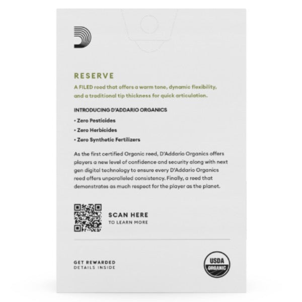 D'Addario Organic Reserve sopraansax riet per stuk