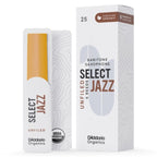 D'Addario Organic Select Jazz unfiled baritonsax riet per 5 stuks