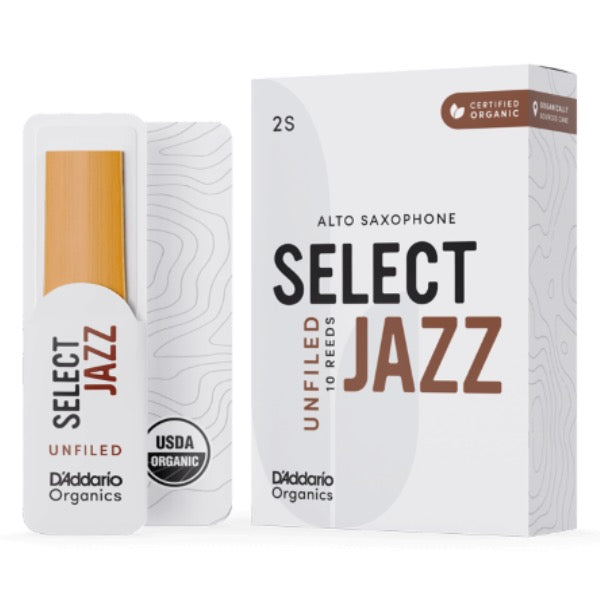 D'Addario Organic Select Jazz unfiled altsax riet per stuk