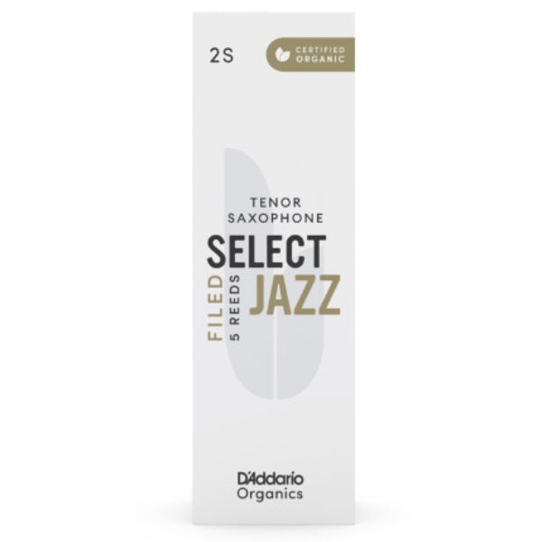 D'Addario Organic Select Jazz filed tenorsax riet per 5 stuks