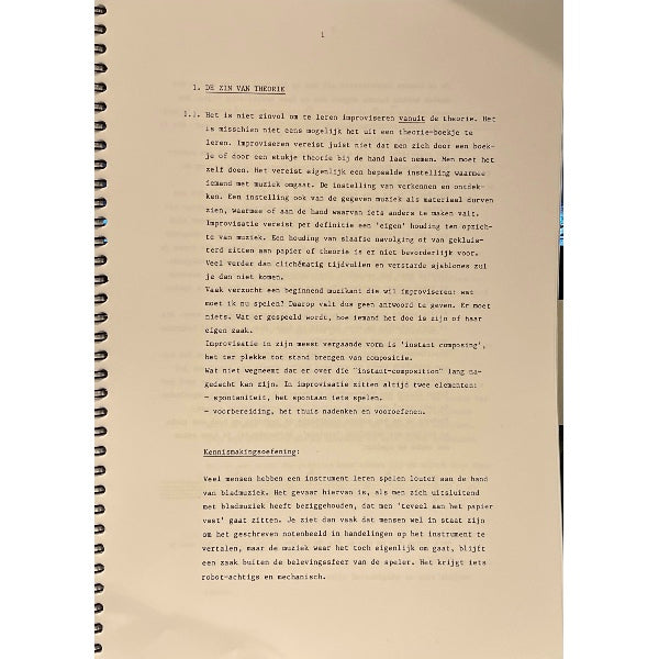 Ruud Bergamin Basistheorie Jazz Improvisatie