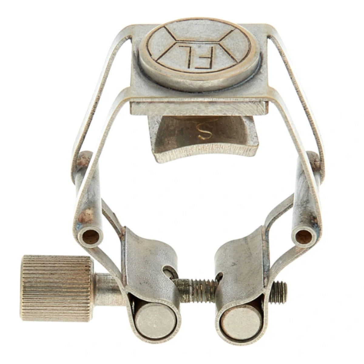 Francois Louis Pure Brass verzilverde altsax rietbinder