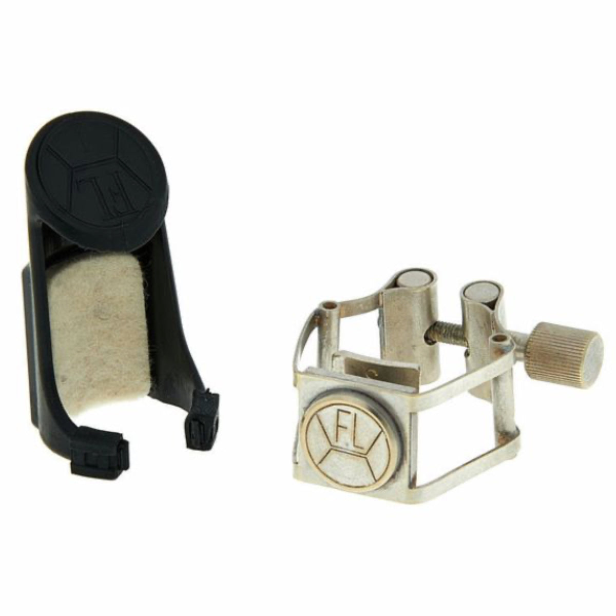 Francois Louis Pure Brass verzilverde basklarinet rietbinder