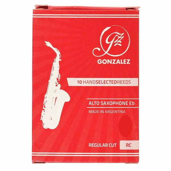 Gonzalez Regular Cut altsax riet per 10 stuks