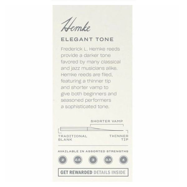 Hemke sopraansax riet per stuk