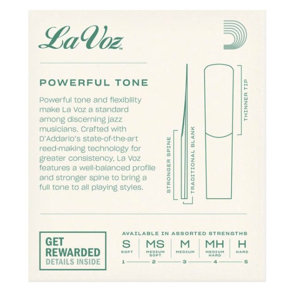 La Voz sopraansax riet per 10 stuks