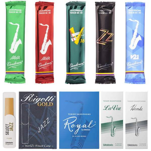 Riet mix lichte muziek tenorsax per 10 stuks