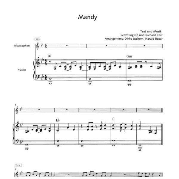 Pop Ballads altsax & piano