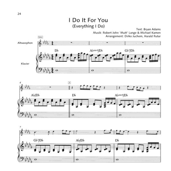 Pop Ballads altsax & piano