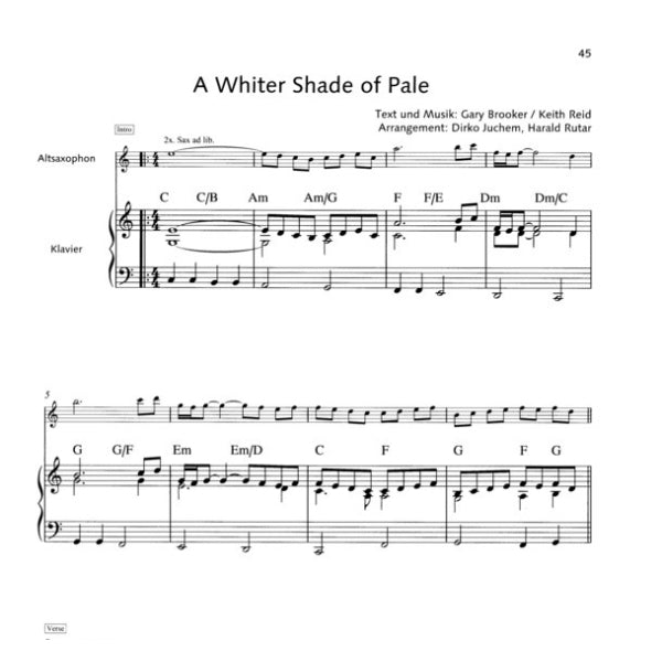 Pop Ballads altsax & piano