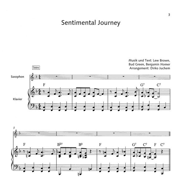 Swing Standards tenorsax & piano