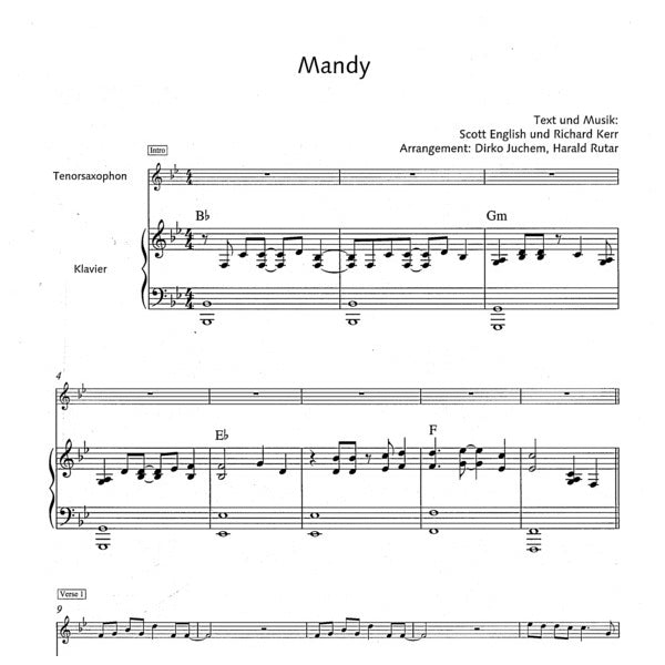 Pop Ballads tenorsax & piano