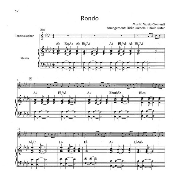 Pop Ballads tenorsax & piano