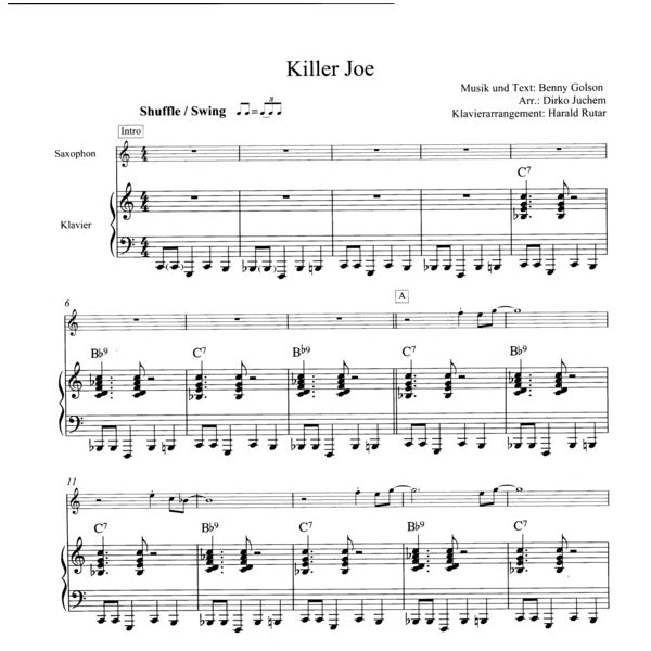 Jazz Standards altsax & piano