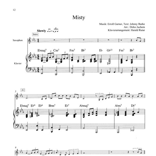 Jazz Standards altsax & piano