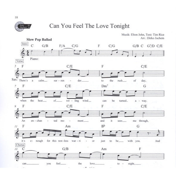 Rock Ballads tenorsax & piano