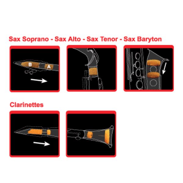 Saxmute saxofoon demper