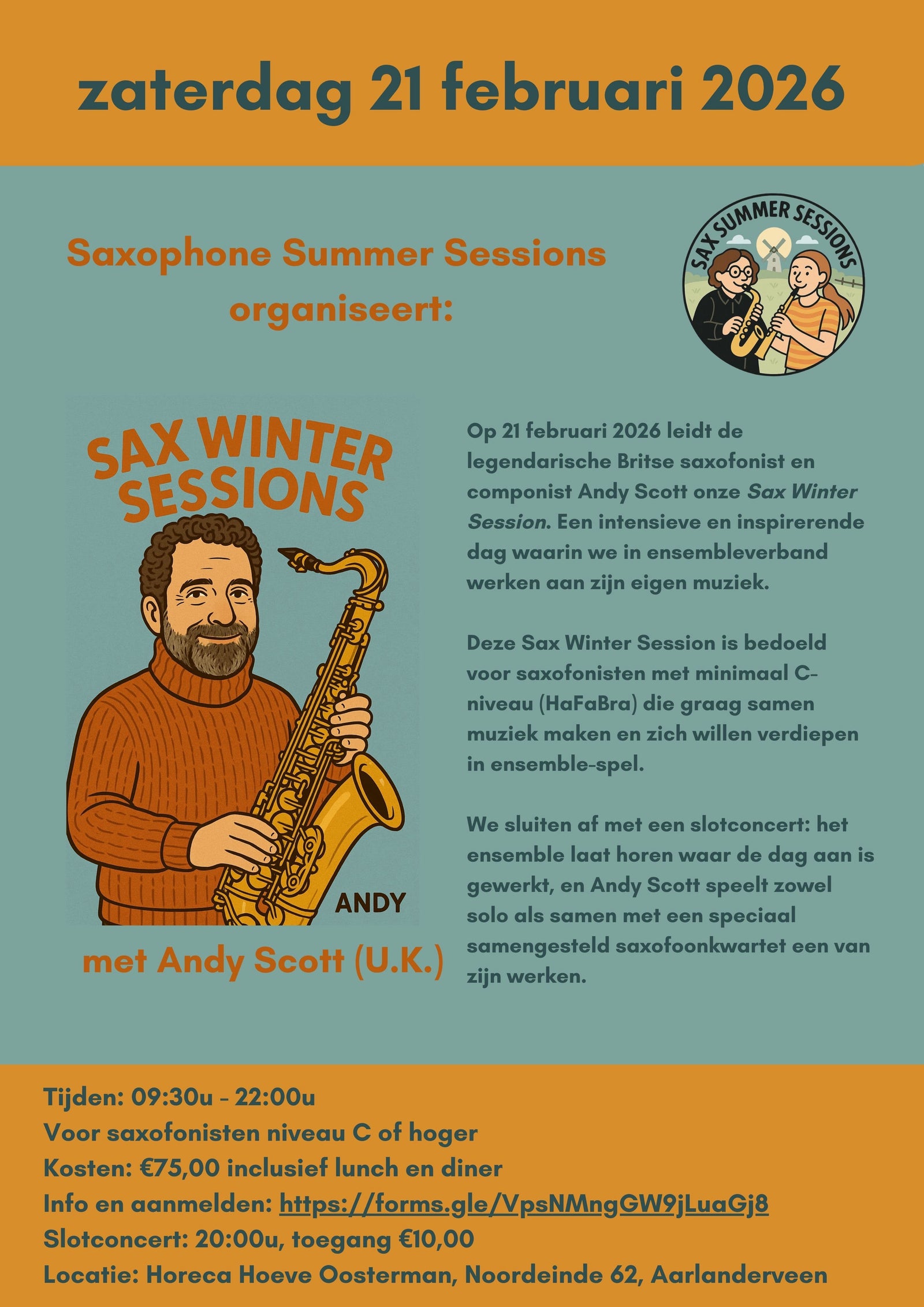 Poster: Sax Winter Sessions