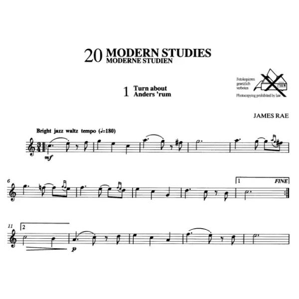 20 Modern Studies for Solo Saxophone