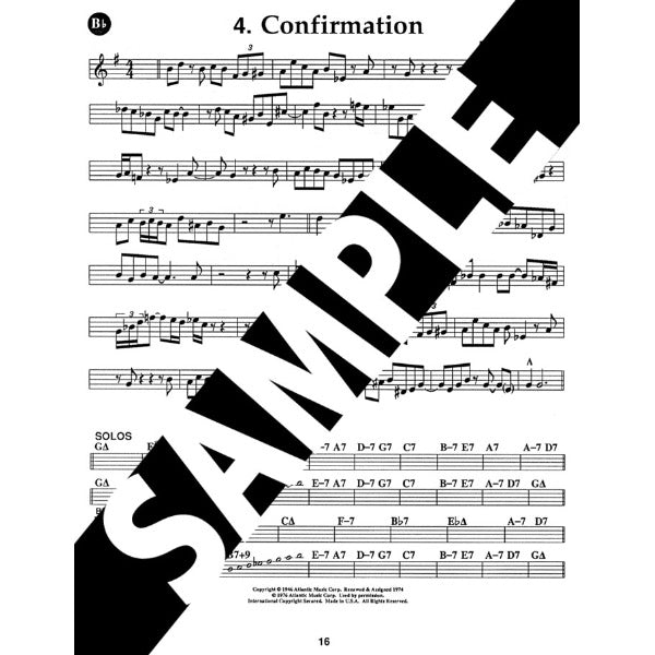 Aebersold vol. 6: Charlie Parker - All Bird