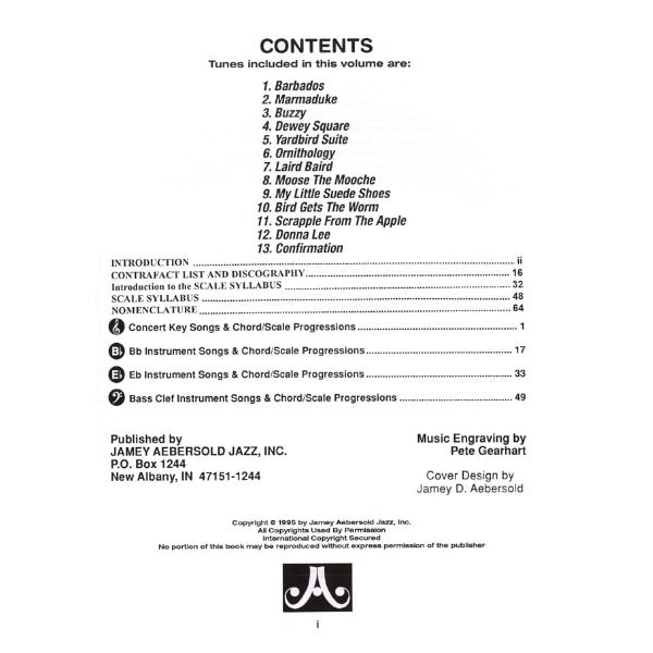 Aebersold vol. 69: Bird Goes Latin