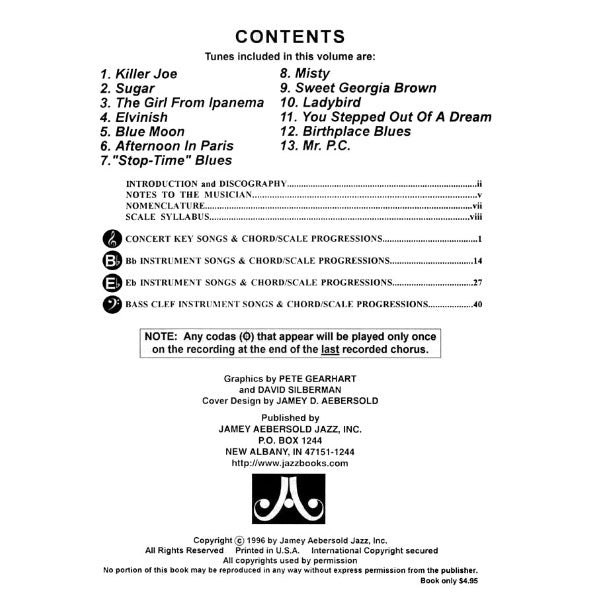 Aebersold vol. 70: Killer Joe