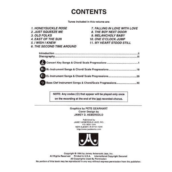 Aebersold vol. 71: East Of The Sun