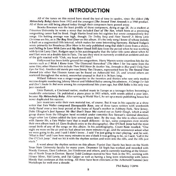 Aebersold vol. 71: East Of The Sun