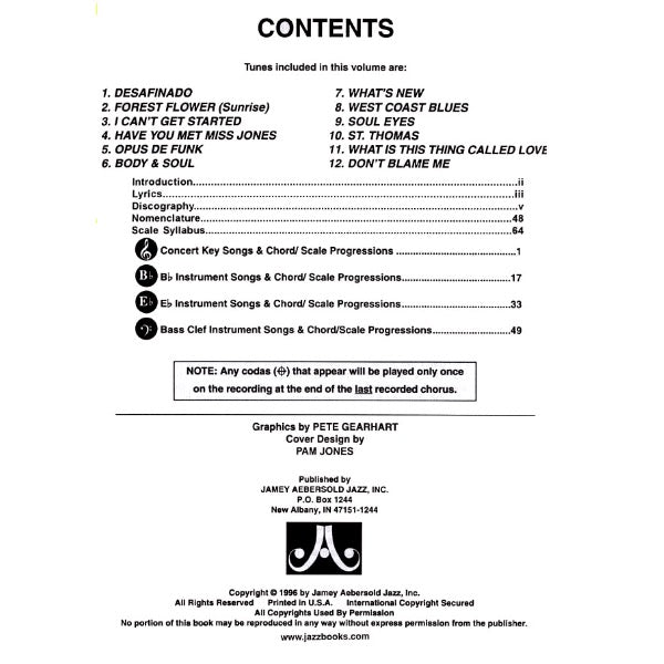 Aebersold vol. 74: Latin Jazz