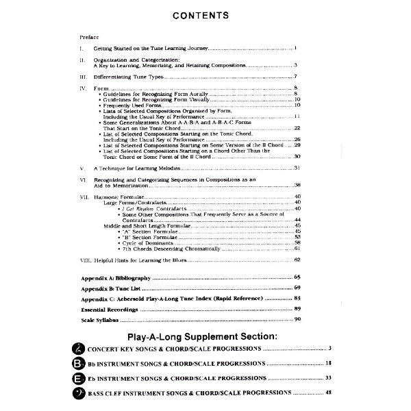 Aebersold vol. 76: David Baker - How To Learn Tunes