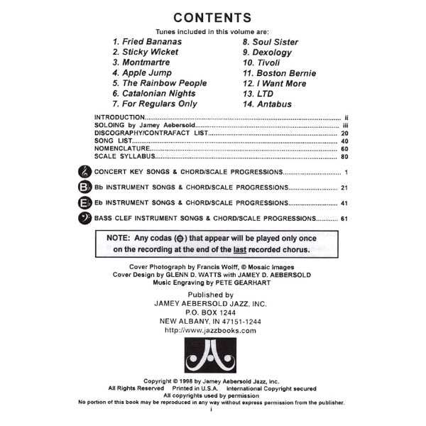 Aebersold vol. 82: Dexter Gordon