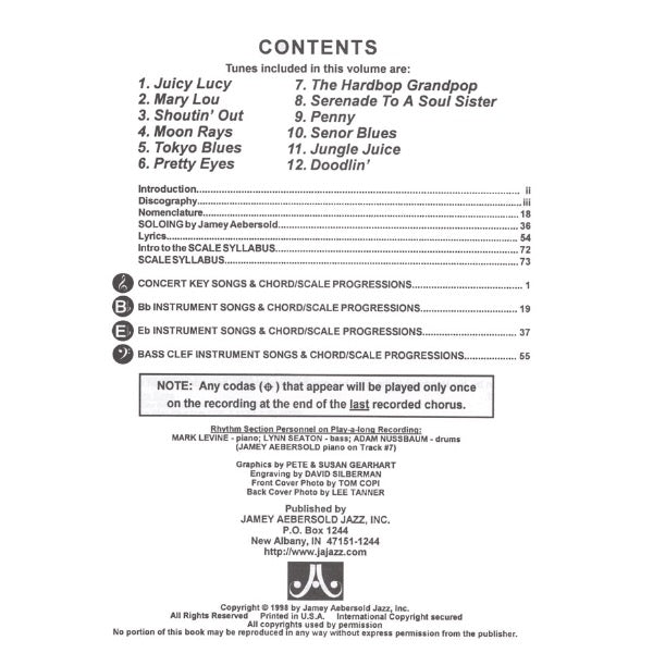 Aebersold vol. 86: Horace Silver - Shoutin' Out