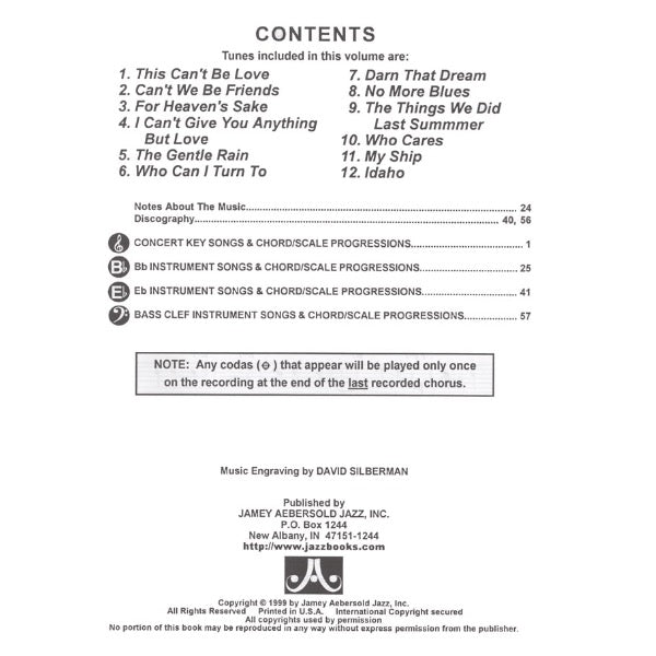 Aebersold vol. 89: Darn That Dream