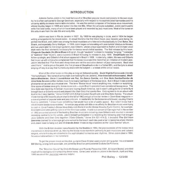 Aebersold vol. 98: Antonio Carlos Jobim